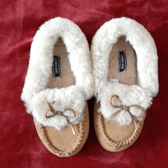 lands end shearling slippers